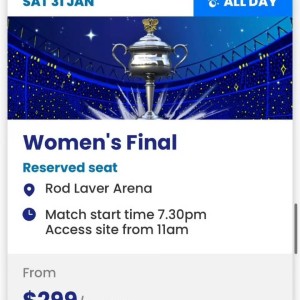 kaiyun sports官网-澳网女单决赛遭冷落，门票与男子差7-8倍，阿卡谈最年轻全满贯