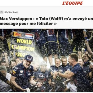 维斯塔潘称梅奔领队私下写信送祝贺：冠军是应得的